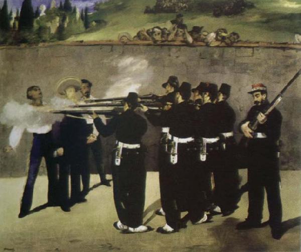 Edouard Manet the execution of maximilian Norge oil painting art